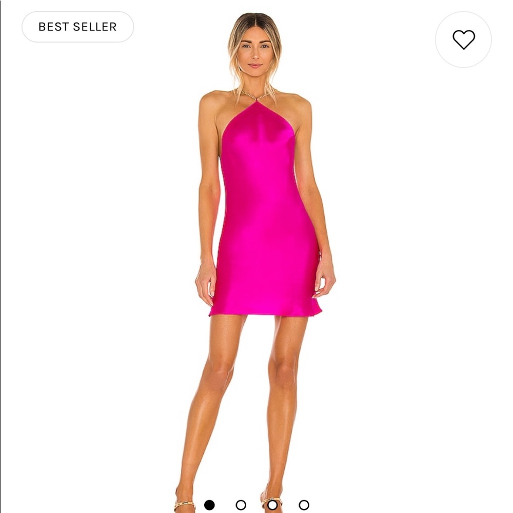 Amanda Uprichard Hot Pink Chain Dress in size XS